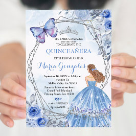Quinceanera Pastel Flowers 16e verjaardag Kaart