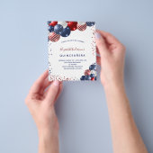 Quinceanera patriotic budget party-uitnodiging flyer (Hand)