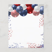 Quinceanera patriotic budget party-uitnodiging flyer (Achterkant)