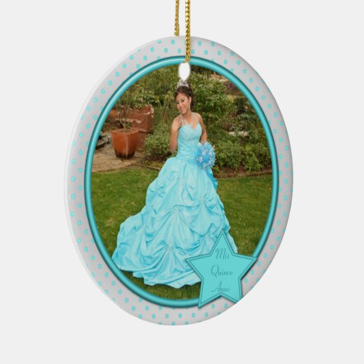 Quinceanera Photo Ornament (Rechts)