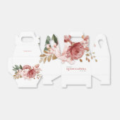 Quinceanera Pink Floral 15e verjaardag Bedankdoosjes (Uitgevouwen)