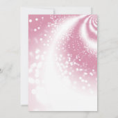 Quinceañera Pink Mauve Gown en bloemen Kaart (Achterkant)