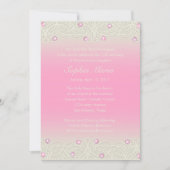 Quinceanera Pink Sparkle and Lace Kaart (Voorkant)