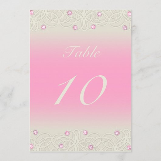 Quinceanera Pink Sparkle and Lace Kaart (Achterkant)