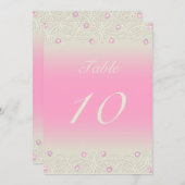 Quinceanera Pink Sparkle and Lace Kaart (Voorkant / Achterkant)