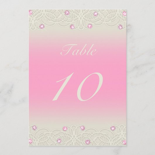 Quinceanera Pink Sparkle and Lace Kaart (Voorkant)