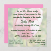 Quinceanera Pink Tulip 15th Birthday Kaart (Voorkant / Achterkant)