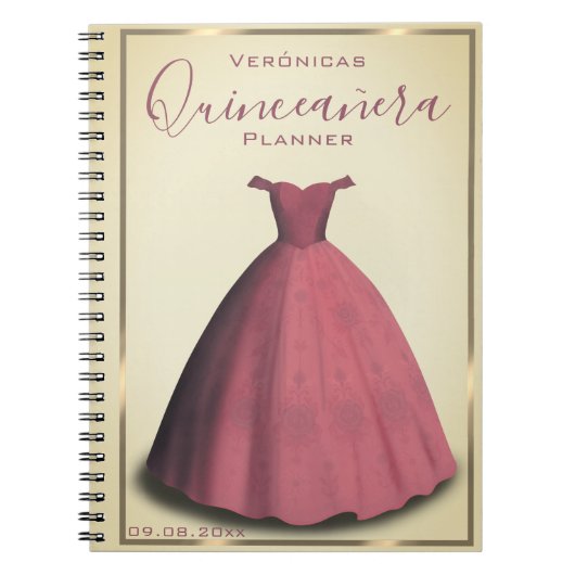 Quinceañera planner gastenboek Notitieboek (Voorkant)