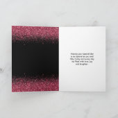 Quinceanera Plum Paarse Jurk Faux Glitter Kaart (Binnen)