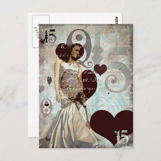 Quinceanera Postcard-Blank Briefkaart (Voorkant / Achterkant)