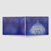 Quinceanera Princess Glitter Gown, Blue Gastenboek (Volledig)