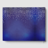 Quinceanera Princess Glitter Gown, Blue Gastenboek (Achterkant)