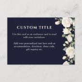 Quinceanera Princess Jurk en Rozen Blauw Aangepast Informatiekaartje (Voorkant)