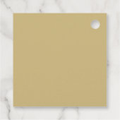 Quinceanera Princess Tiara Crown Zwart Goud Bedankjes Labels (Achterkant)