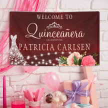 Quinceanera prinsessenjurk bordeauxrood bloem fees