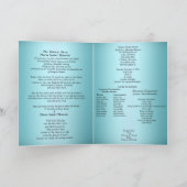 Quinceanera-programma Turkoois Kobaltblauw Programma (Binnen)