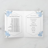 Quinceanera-programma's Dusty Blue Dress Butterfly Programma (Binnen)