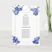 Quinceanera Programma's Royal Blue Jurk Bloemen Go (Achterkant)