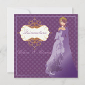 Quinceañera/Quince años princess/polka dots Kaart (Voorkant)