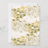 Quinceanera Quince Waterverf Butterflies Ivory Kaart (Achterkant)