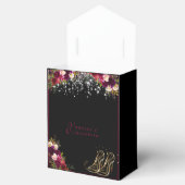 Quinceanera Red Roses Gold High Heels Sparkle Star Bedankdoosjes (Geopend)