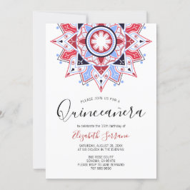 Quinceanera Red White Kaart