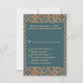 Quinceañera Reply | Tarjeta de Respuesta RSVP Kaartje (Achterkant)