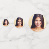 Quinceanera rode jurk bloemen wit foto confetti (Voorkanten)