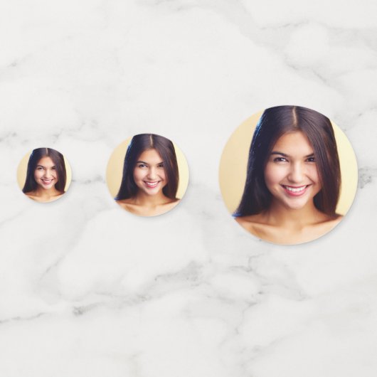 Quinceanera rode jurk bloemen wit foto confetti (Voorkanten)