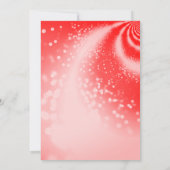 Quinceañera rode jurk en bloemen kaart (Achterkant)