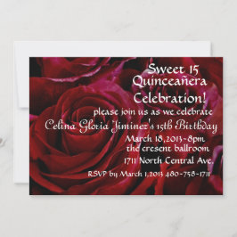 Quinceañera rode rozen uitvindingen kaart