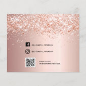 Quinceanera roos blush foto budget Opslaan Datum Flyer (Achterkant)