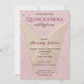 Quinceanera Roos Gold 15e verjaardag Kaart (Voorkant)