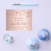 Quinceanera roos Gold blush budget Bespaar op datu Flyer (Enkel)