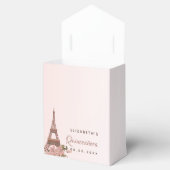 Quinceanera roos gold Paris bedankt Bedankdoosjes (Geopend)