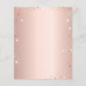 Quinceanera roos gold Paris budget uitnodiging Flyer (Achterkant)