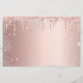 Quinceanera roos Gold Silver Save the date Kaart (Achterkant)