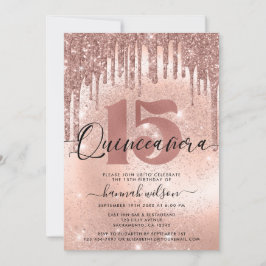 Quinceañera Roos Gold Trendy Kaart