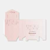 Quinceanera roos goud dank u bedankdoosjes (Uitgevouwen)