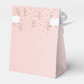 Quinceanera roos goud dank u bedankdoosjes (Achterkant)