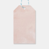 Quinceanera Roos Gouden Blush Gown Roze Bloemen Cadeaulabel (Achterkant)