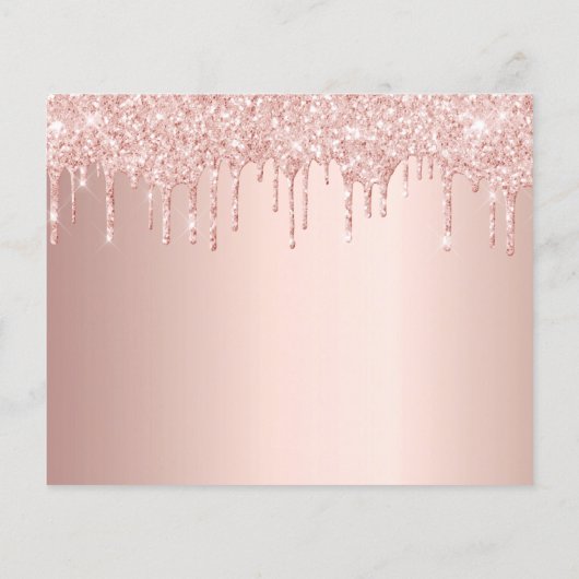 Quinceanera roos goudglitter budget Bespaar op dat Flyer (Achterkant)