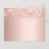Quinceanera roos goudglitter budget Bespaar op dat Flyer (Achterkant)
