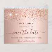 Quinceanera roos goudglitter budget Bespaar op dat Flyer (Voorkant)