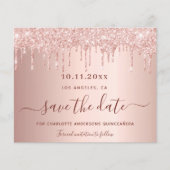 Quinceanera roos goudglitter budget Bespaar op dat Flyer (Voorkant)