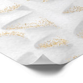 Quinceanera roos goudglitter, wit welkom poster (Hoek)