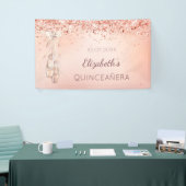 Quinceanera roos goudroze ballerina schoenen spandoek (Beurs)