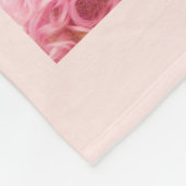 Quinceanera rose gold glitter blush pink photo fleece deken (Hoek)