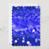 Quinceañera Royal Blauw en Goud Dank u Kaart (Achterkant)