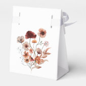 Quinceañera Royal Blue Flowers Party Favor Box Bedankdoosjes (Achterkant)